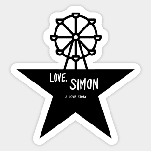 Love, Simon Hamilton Logo Parody Sticker